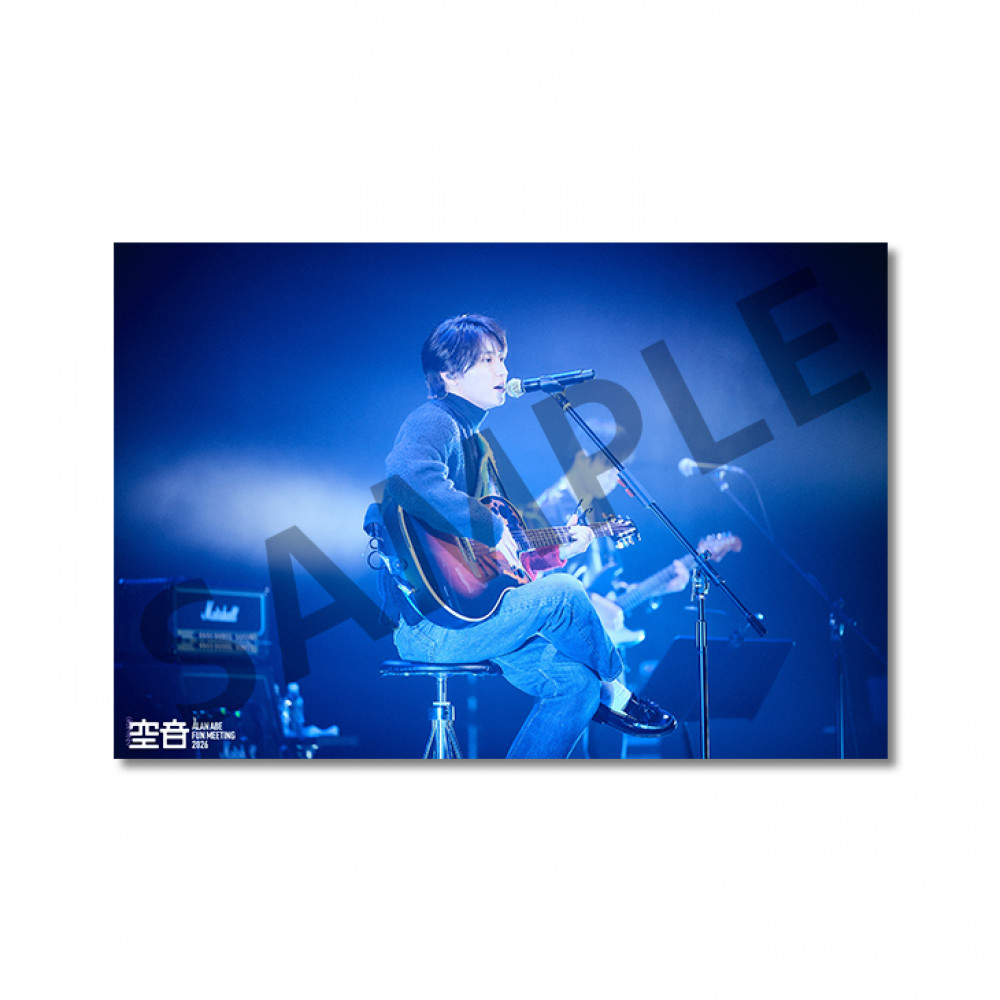 Alan Abe Fun Meeting 2026 “空音” ステージフォト printed by FUJICOLOR - 4月【I OF THE STORM 限定版】